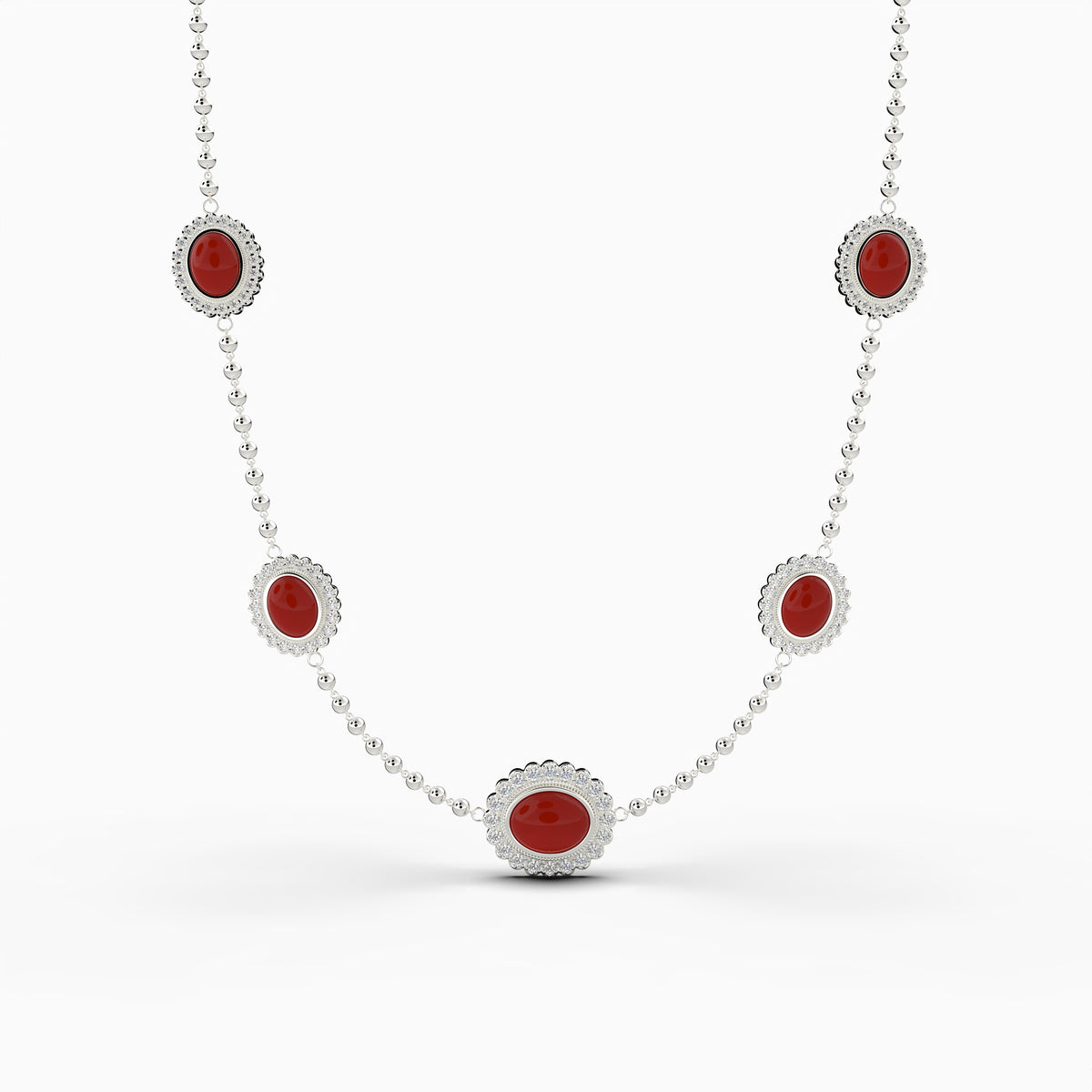 Agate Stone Necklace - Grace