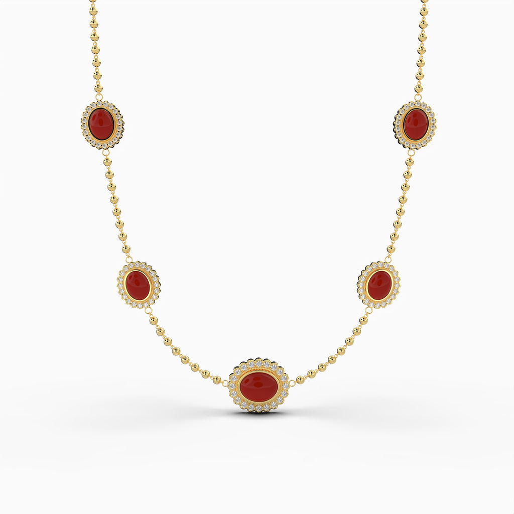 Agate Stone Necklace - Grace