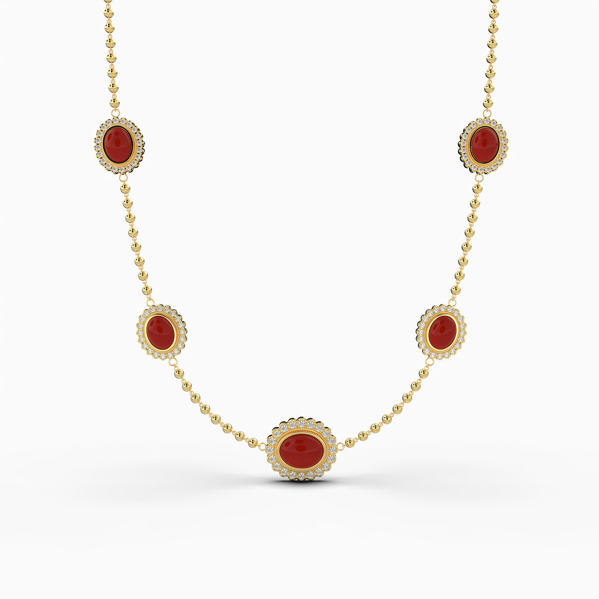 Agate Stone Necklace - Grace