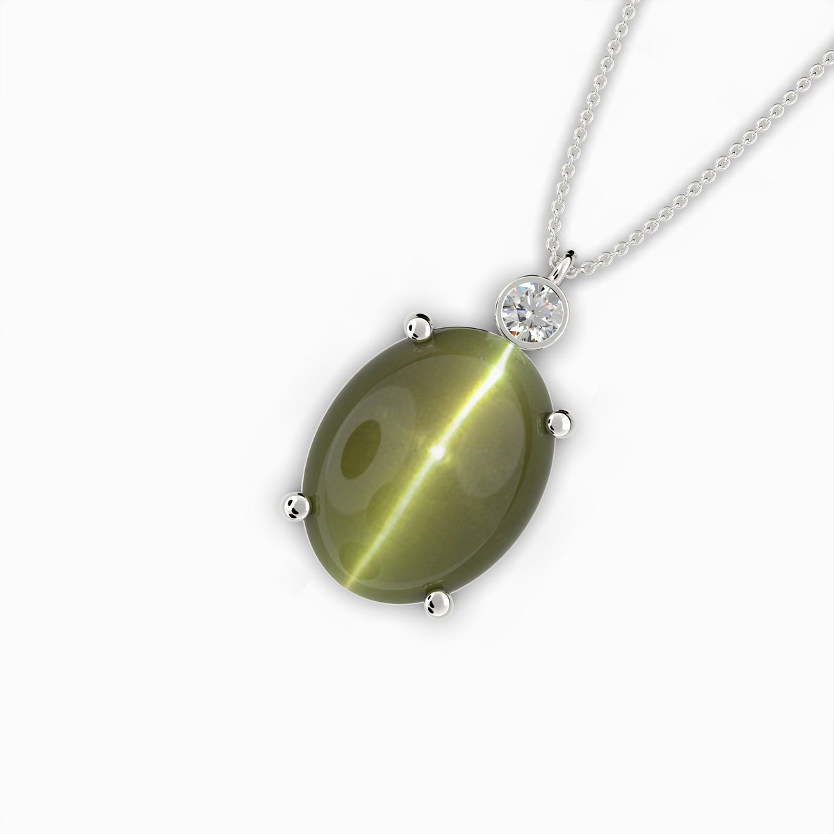 Alexandrite Cats Eye Pendant