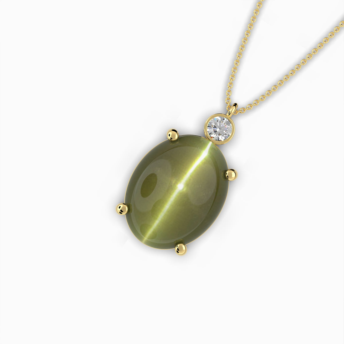 Alexandrite Cats Eye Pendant