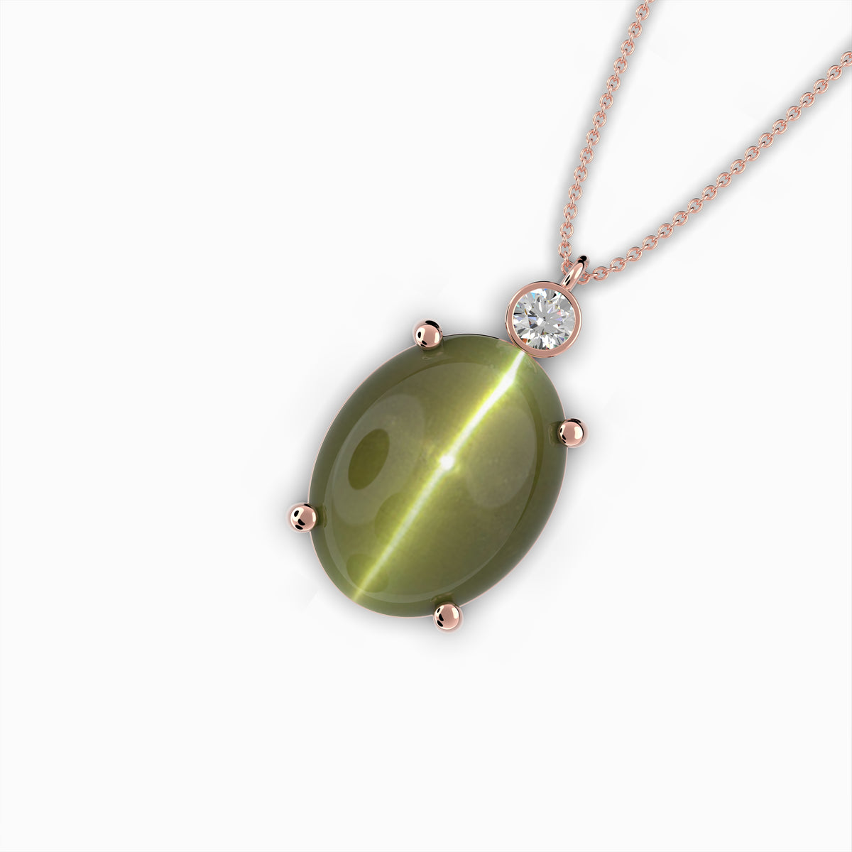 Alexandrite Cats Eye Pendant