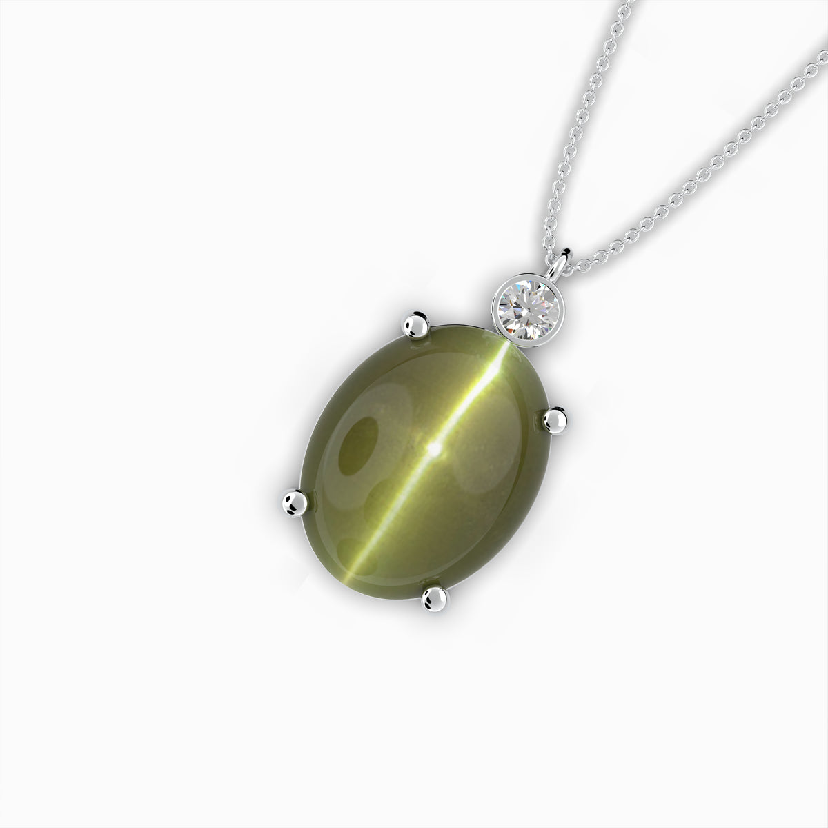 Alexandrite Cats Eye Pendant