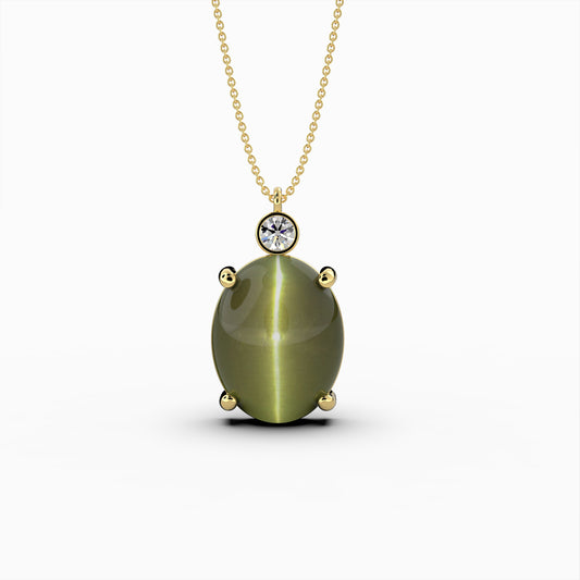 Alexandrite Cats Eye Pendant