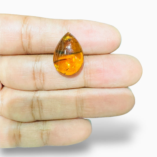 Amber Pear 5.84 Carats