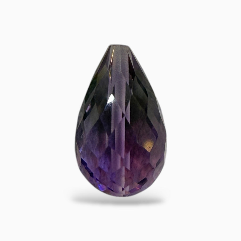 Amethyst Briolette Stone with Drill for Jewellery From 1 - 10 Carats