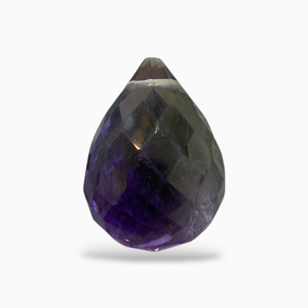 Amethyst Briolette Stone with Drill for Jewellery From 1 - 10 Carats