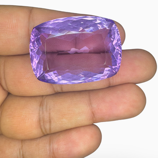 Natural Pink Amethyst Cushion Shape 80.41 carat 32X23mm