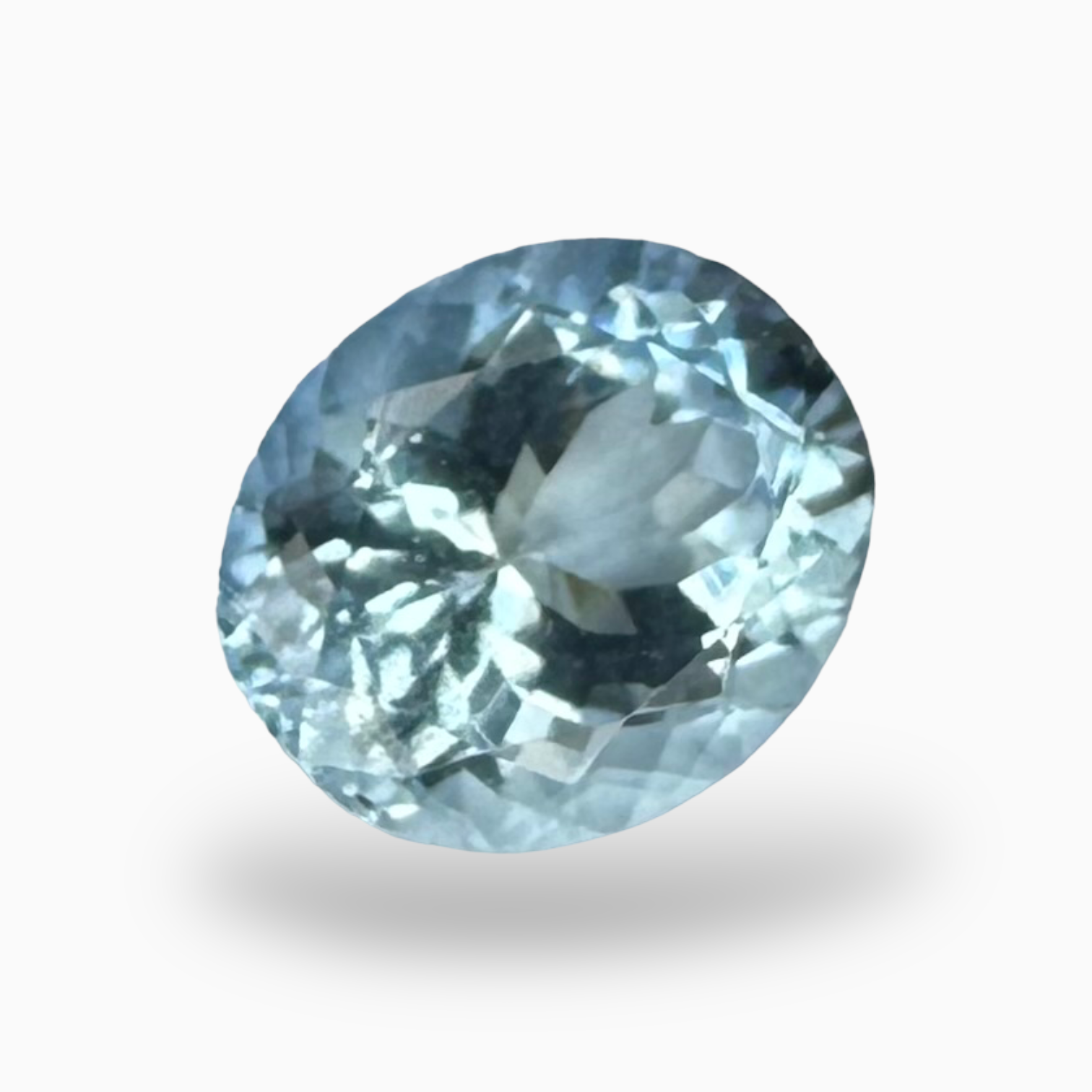 Natural Aquamarine Stone Carats SkyBlue Color Oval Shape Size