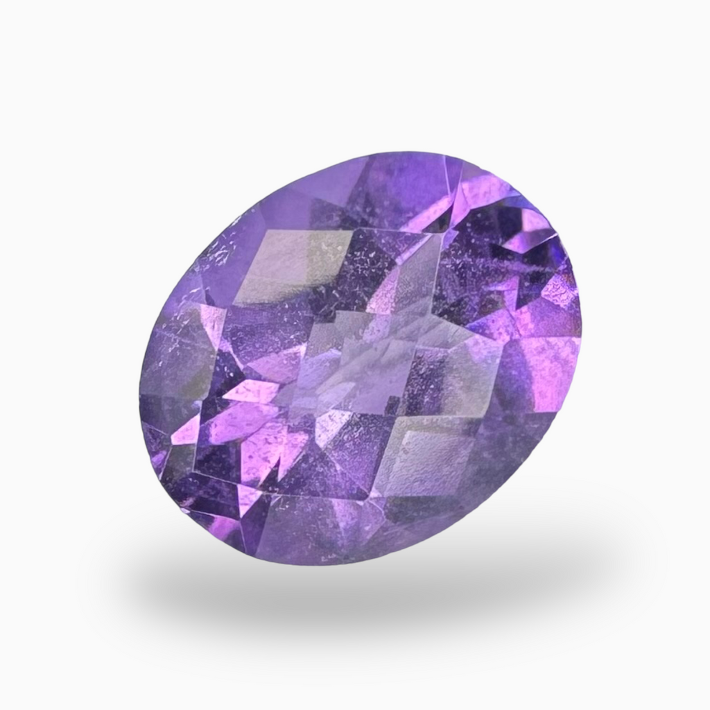 Natural Purple Amethyst Oval Shape 2.36 carat Size 10X8mm Rose Cut