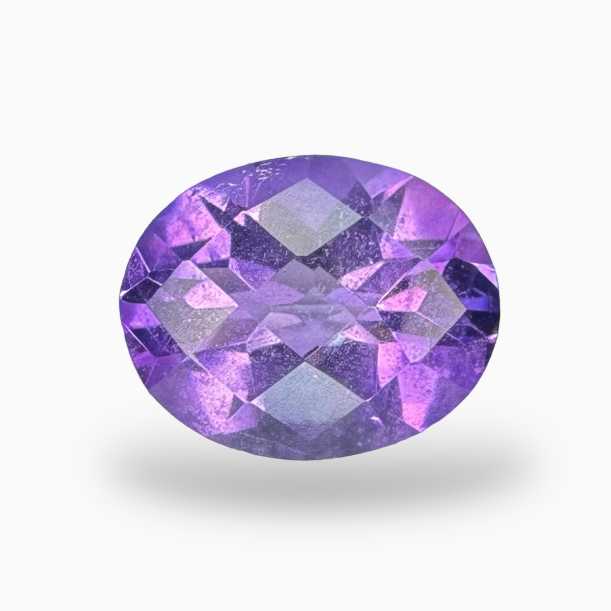 Natural Purple Amethyst Oval Shape 2.36 carat Size 10X8mm Rose Cut
