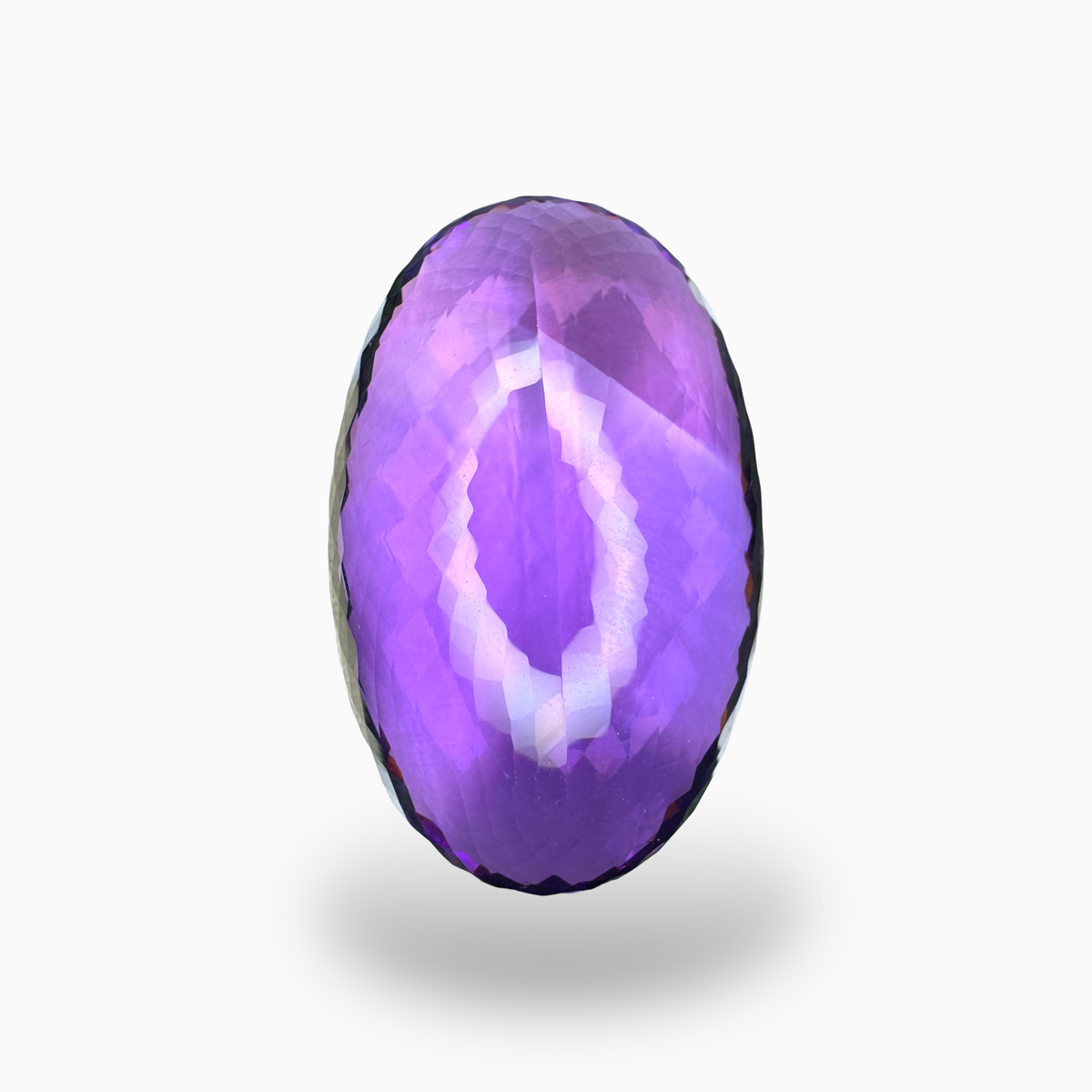 Natural Purple Amethyst Oval Shape 208.27 carat Stone Size 48X30mm