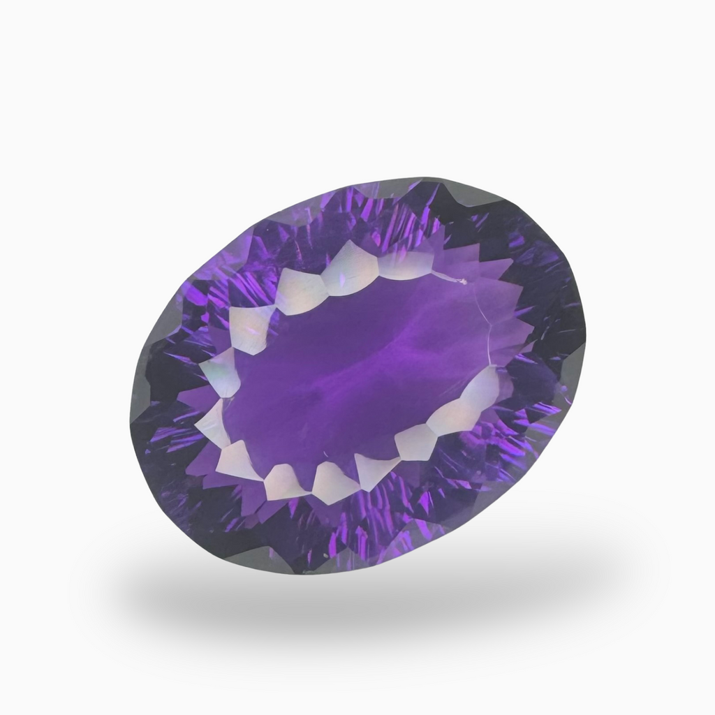 Natural Purple Amethyst Oval Shape 29 Carats 25X15mm Fancy Cut