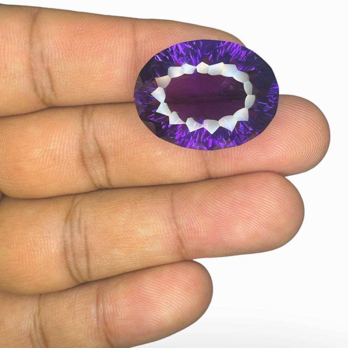 Natural Purple Amethyst Oval Shape 29 Carats 25X15mm Fancy Cut