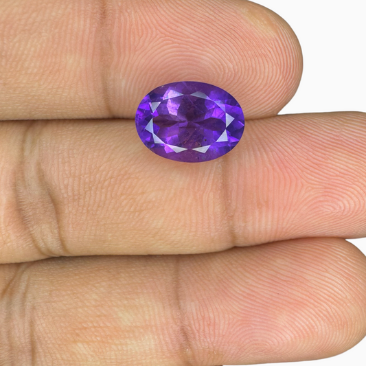 Natural Purple Amethyst Oval Shape 3.29carat Size 11X9mm