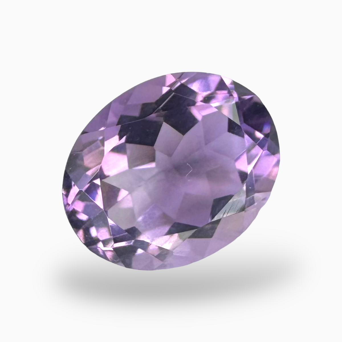 Natural Pink Amethyst Oval Shape 3.42 Carats Size 11X9mm