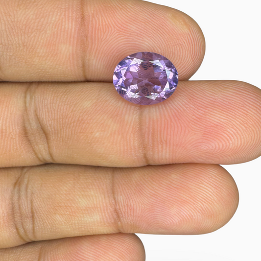 Natural Pink Amethyst Oval Shape 3.42 Carats Size 11X9mm