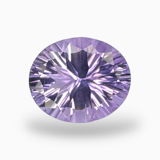 Natural Pink Amethyst Oval Shape 3.96 Carats Size 12X10mm