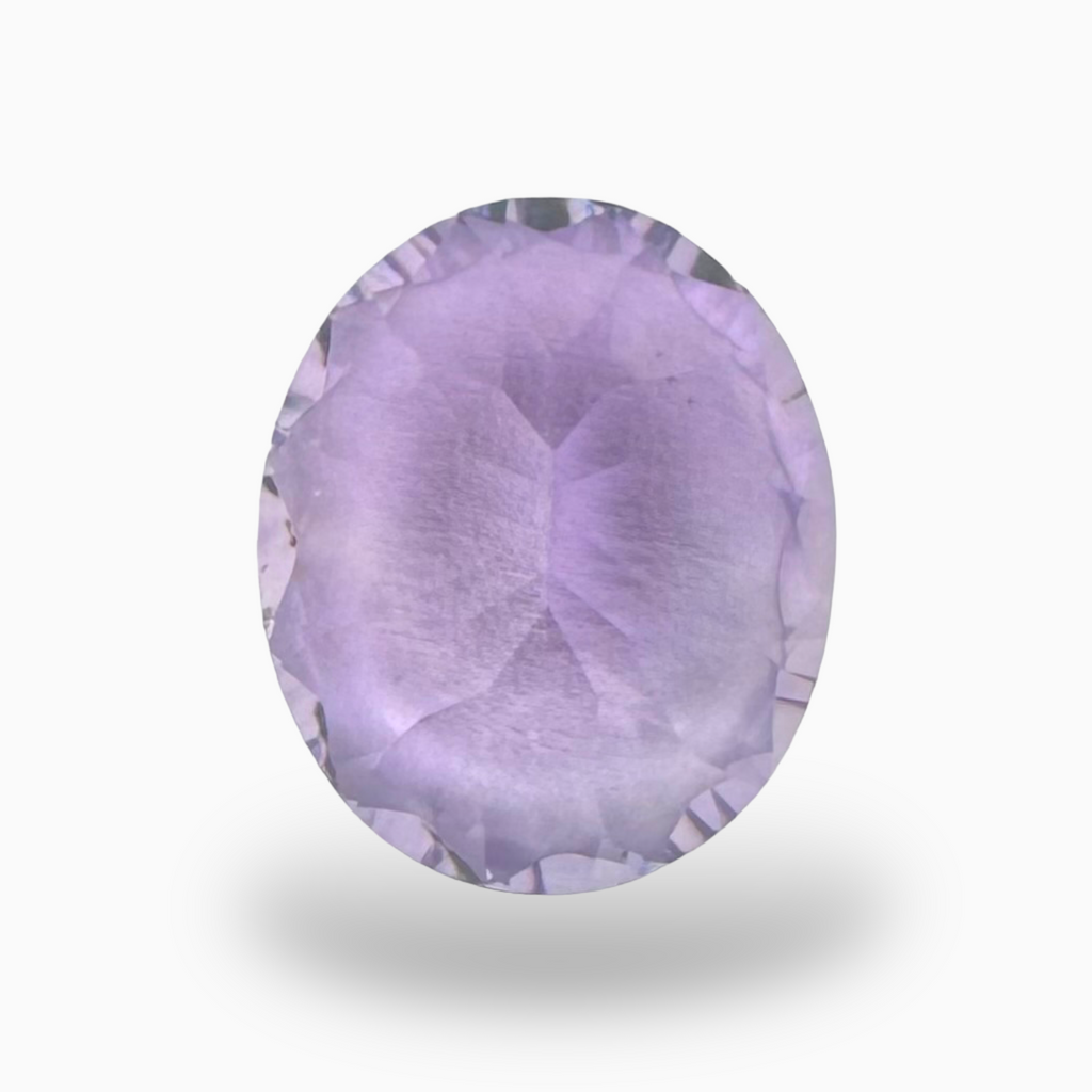 Natural Pink Amethyst Oval Shape 3.96 Carats Size 12X10mm