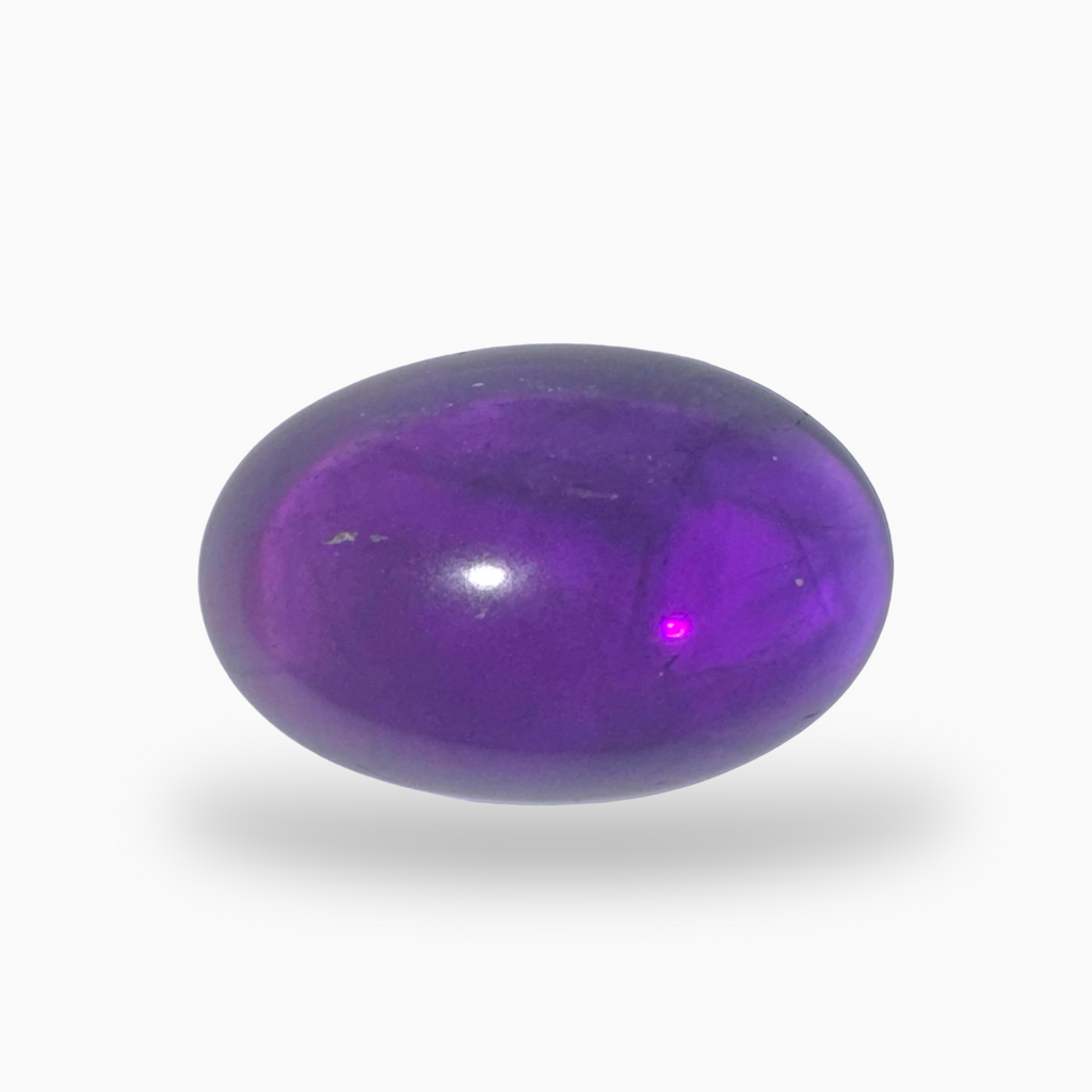 Natural Purple Amethyst Oval Cabochon Shape Size 37.7 carat 27X18mm