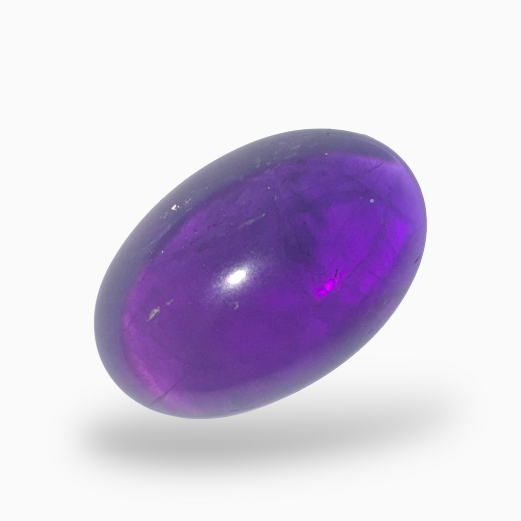 Natural Purple Amethyst Oval Cabochon Shape Size 37.7 carat 27X18mm