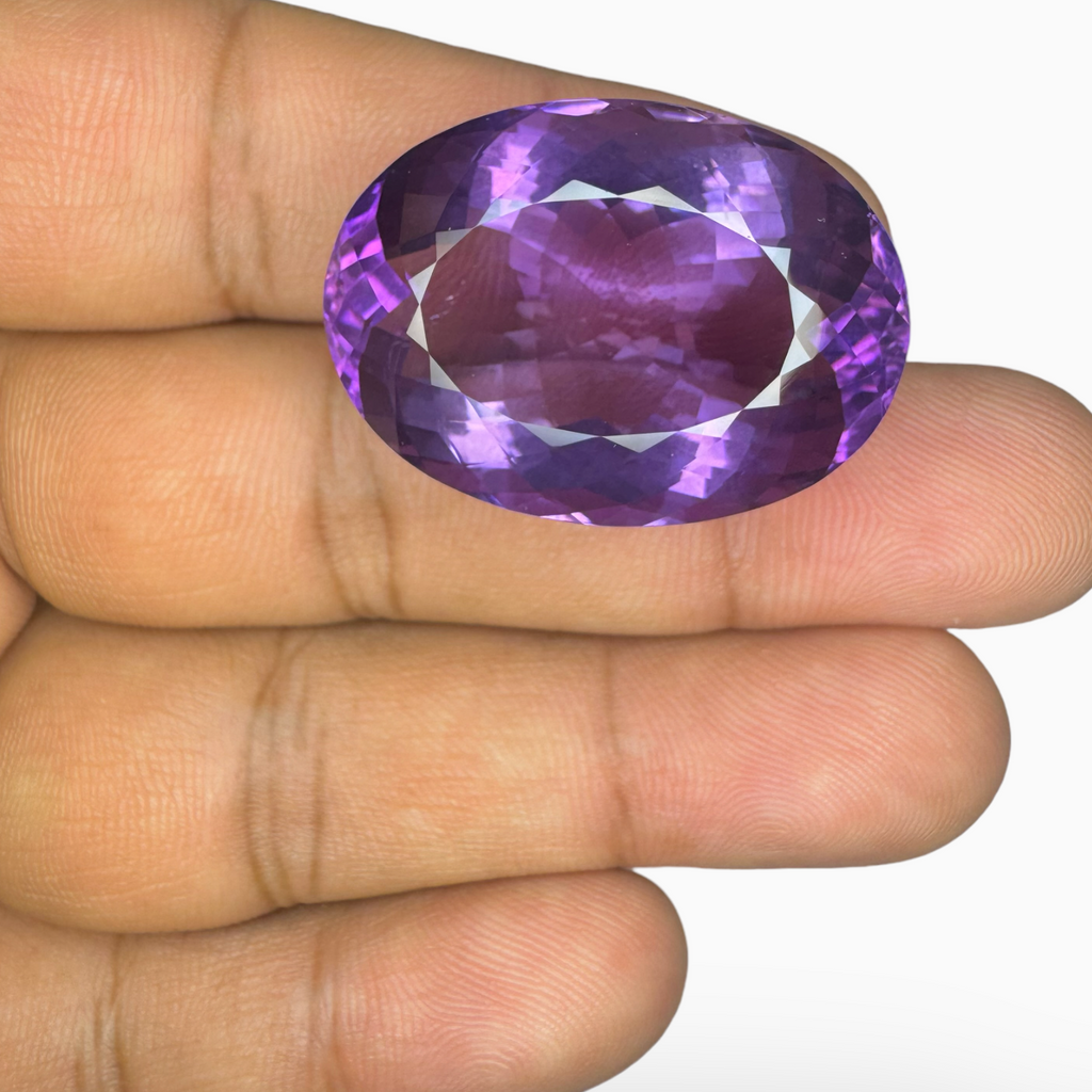 Natural Purple Amethyst Oval Shape 53.19 Carats Big Size
