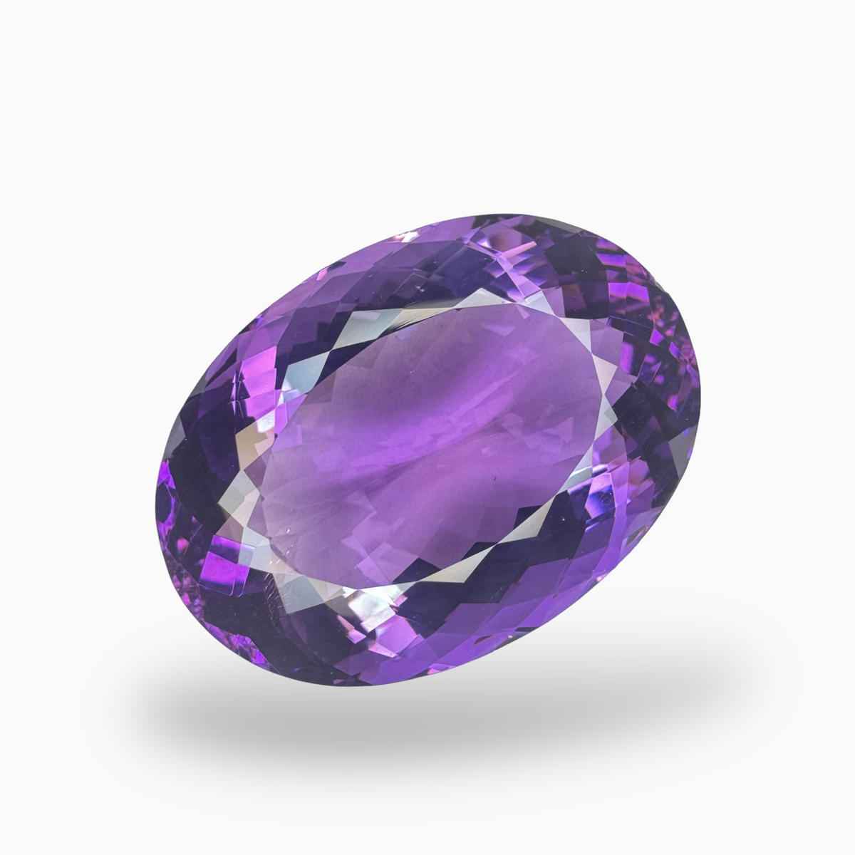 Natural Purple Amethyst Oval Shape 53.19 Carats Big Size