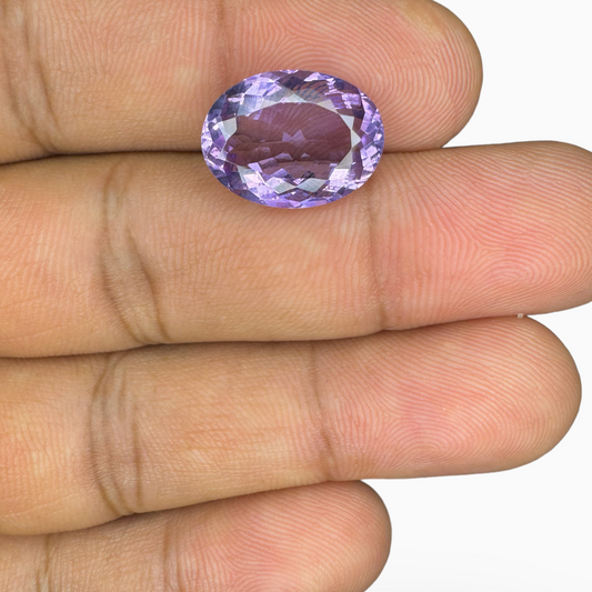 Natural Pink Amethyst Oval Shape 6.4 Carats 15X11mm