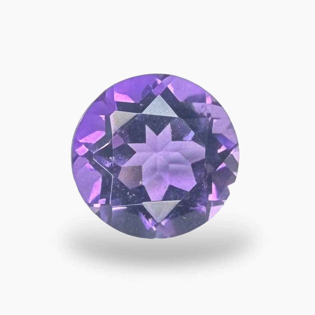 Natural Purple Amethyst Round 0.78 Carat 6X6mm