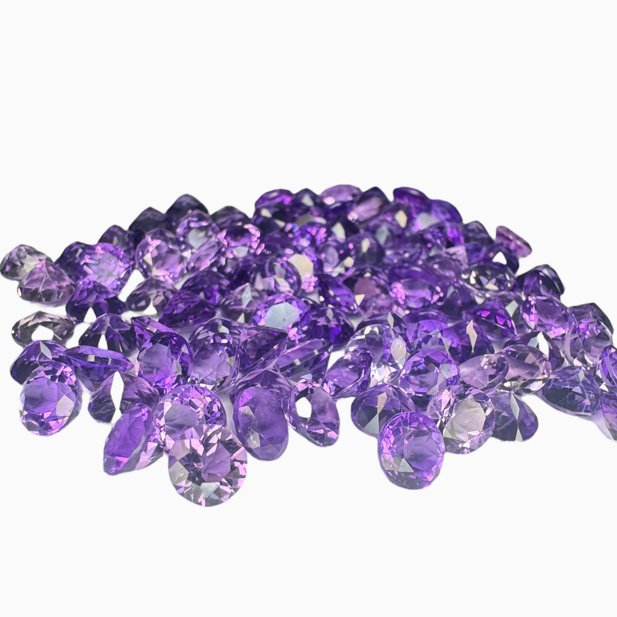 Natural Purple Amethyst Round 0.78 Carat 6X6mm