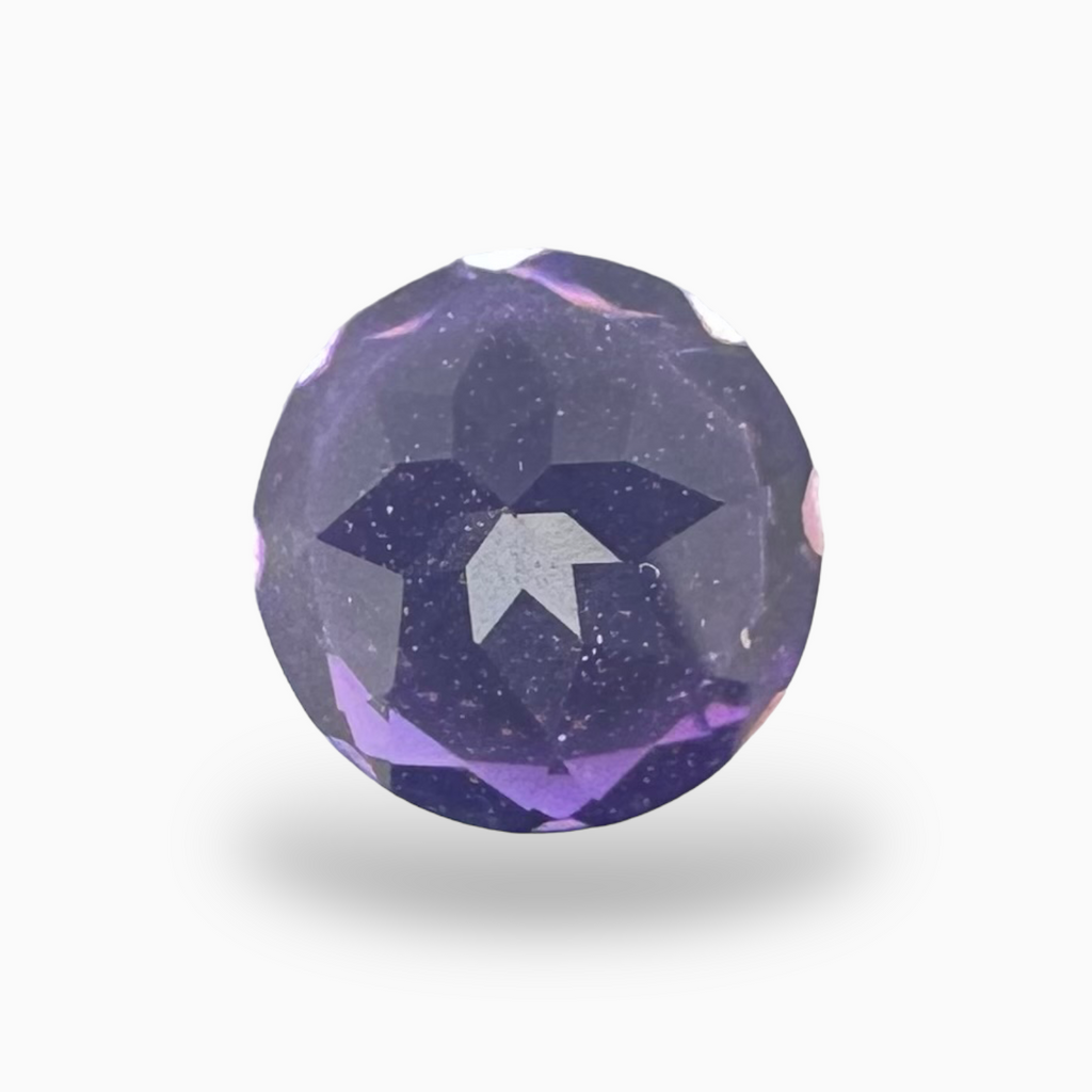 Natural Purple Amethyst Round 0.78 Carat 6X6mm