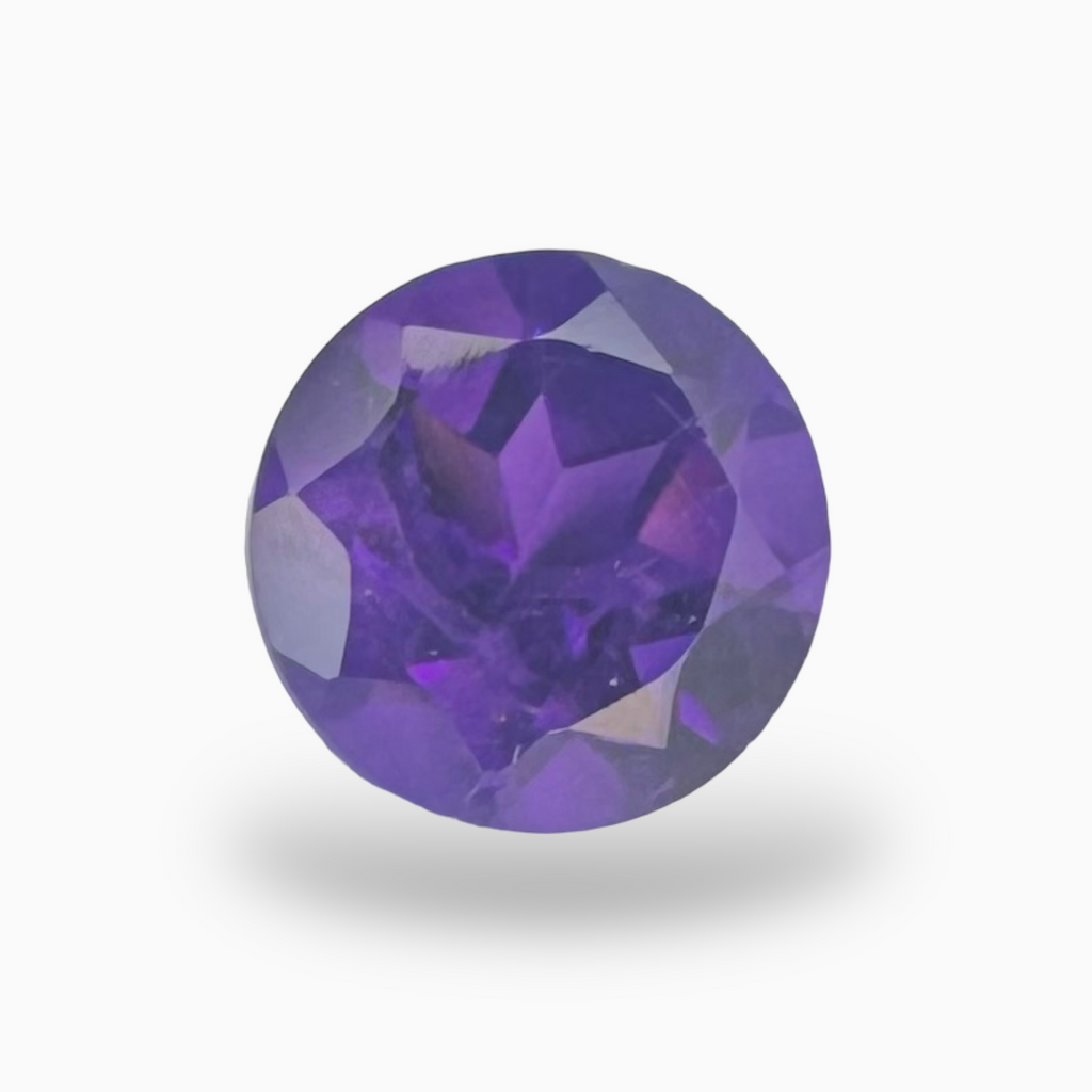 Natural Purple Amethyst Round 1.21 carat 7X7mm