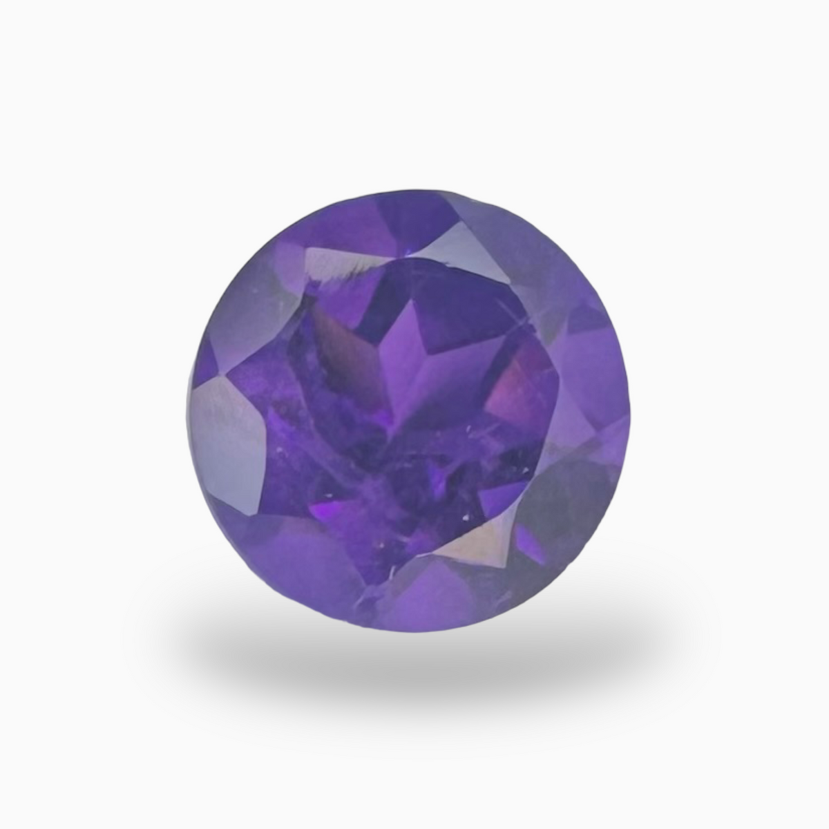Natural Purple Amethyst Round 1.21 carat 7X7mm