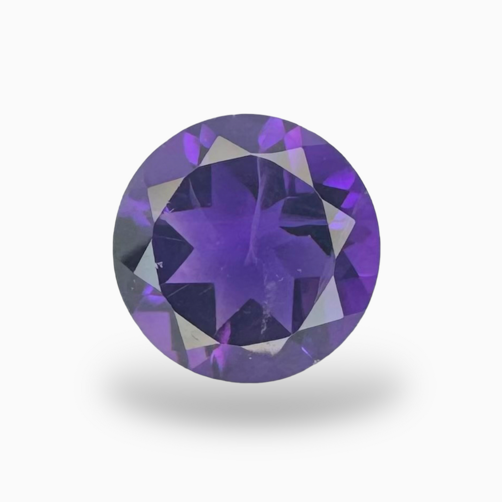 Natural Purple Amethyst Round 1.26 Carat 7X7mm