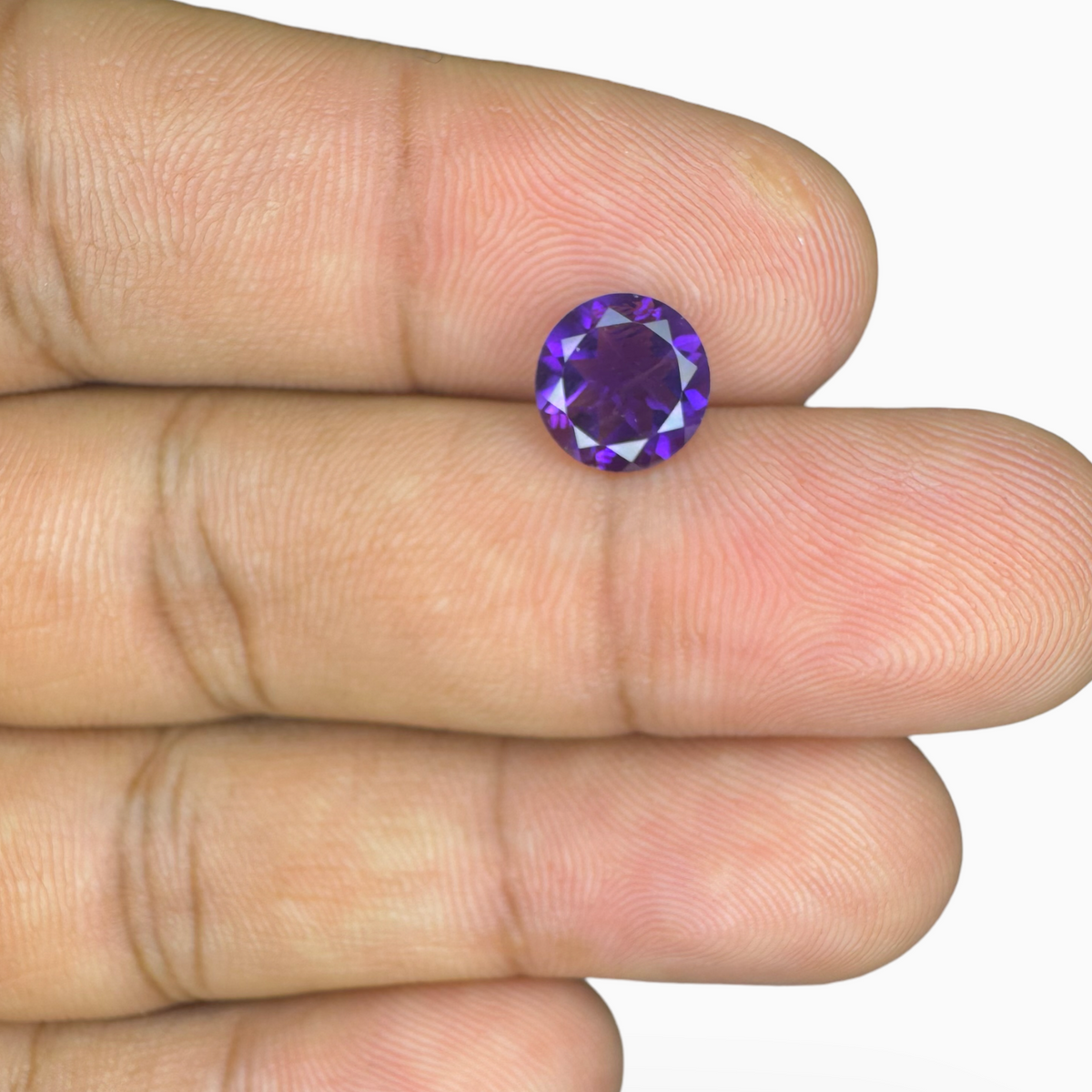 Natural Purple Amethyst Round 1.26 Carat 7X7mm