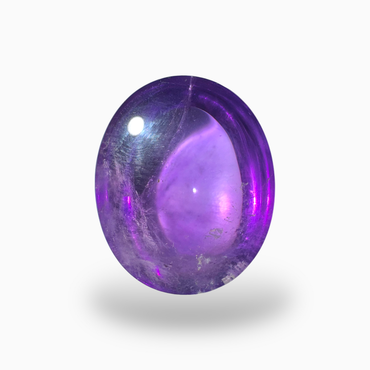 Natural Purple Amethyst Oval Cabochon 35.5 Carat 28X19.5mm