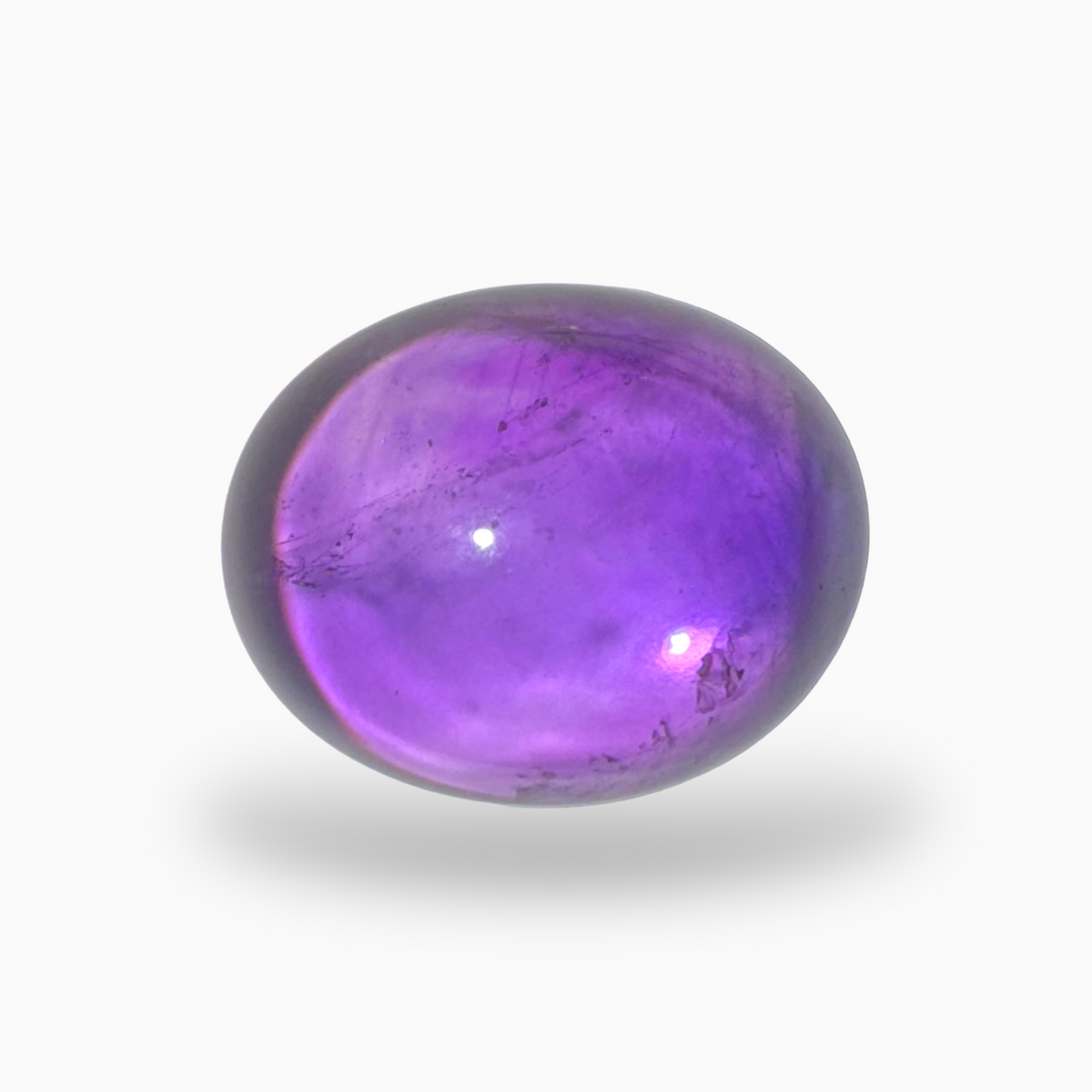 Natural Purple Amethyst Oval Cabochon 38.4 Carat 27X18.6mm