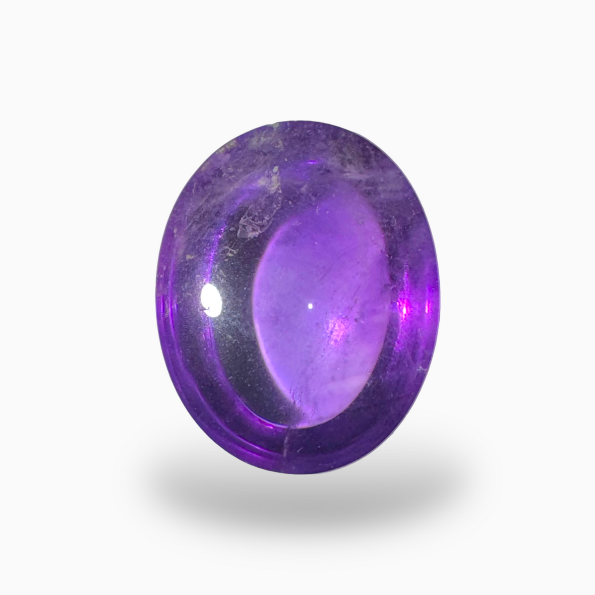 Natural Purple Amethyst Oval Cabochon 38.4 Carat 27X18.6mm