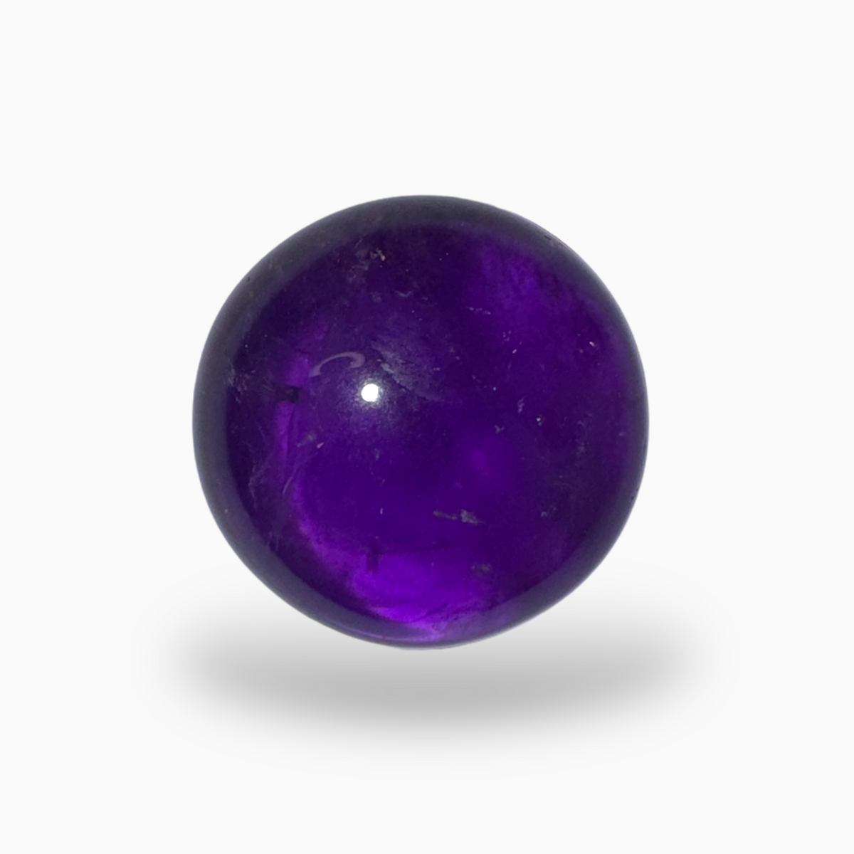 Natural Purple Amethyst Round Cabochon 38.80 Carat 21X21mm