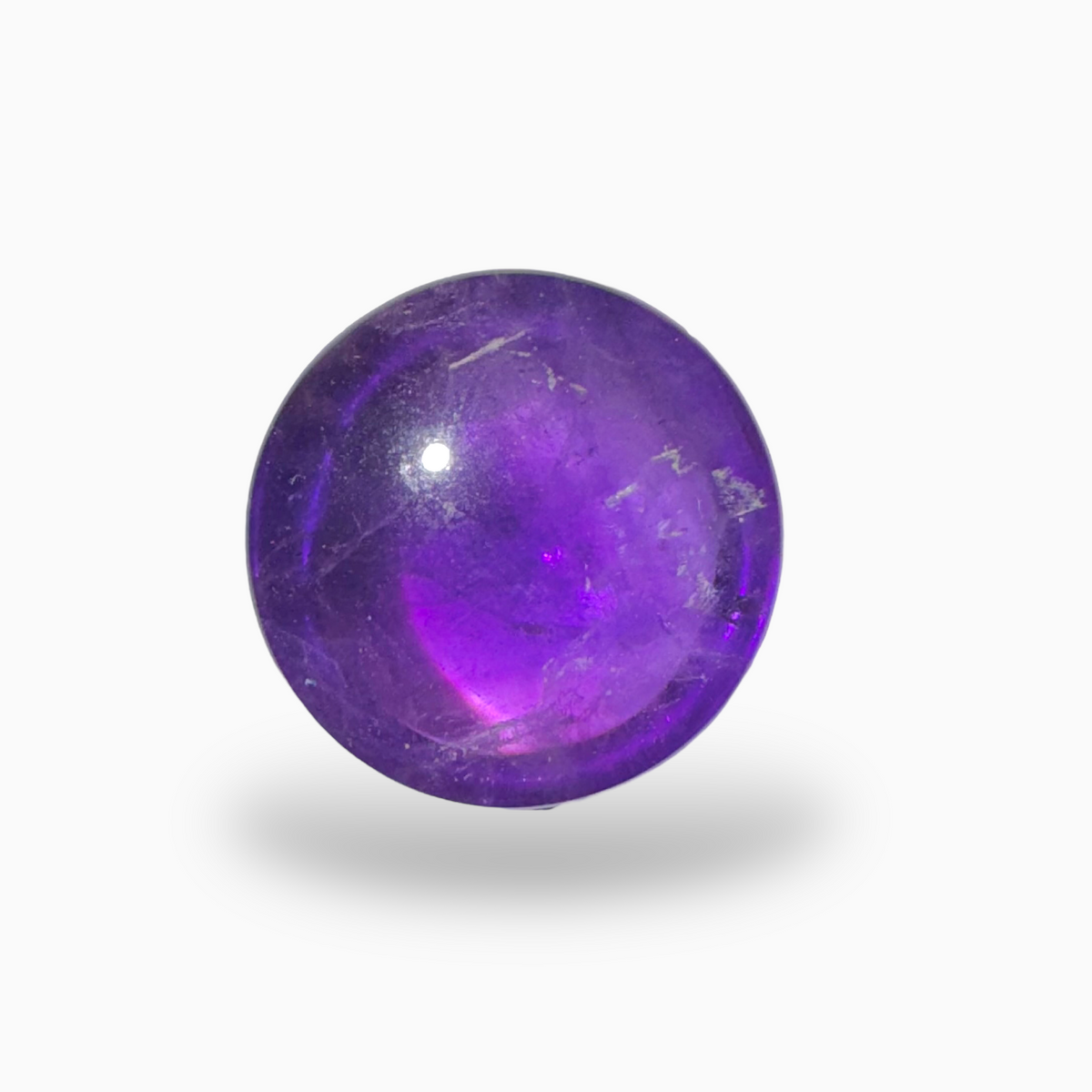 Natural Purple Amethyst Round Cabochon 40.40 Carat 25X25mm