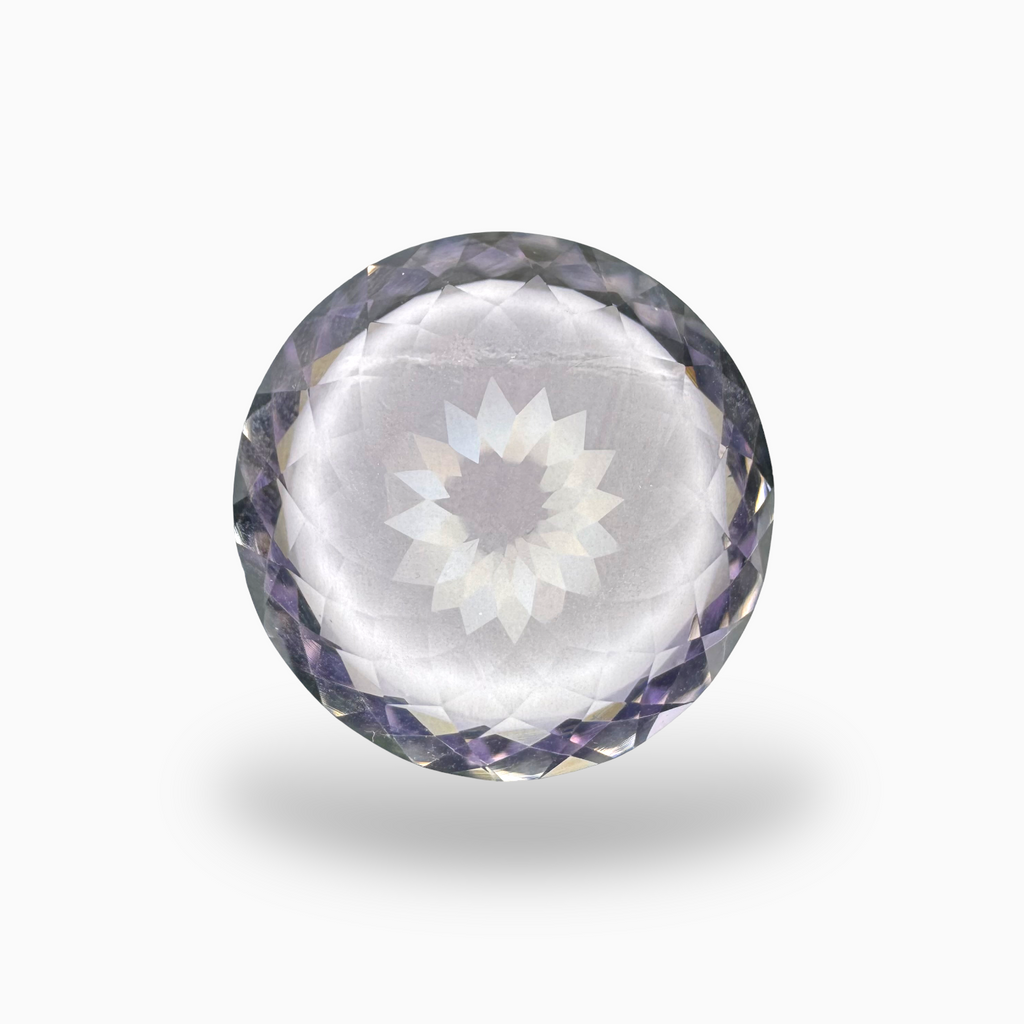 Natural Pink Amethyst Round Shape 41.60 carat Stone Size 24X24mm