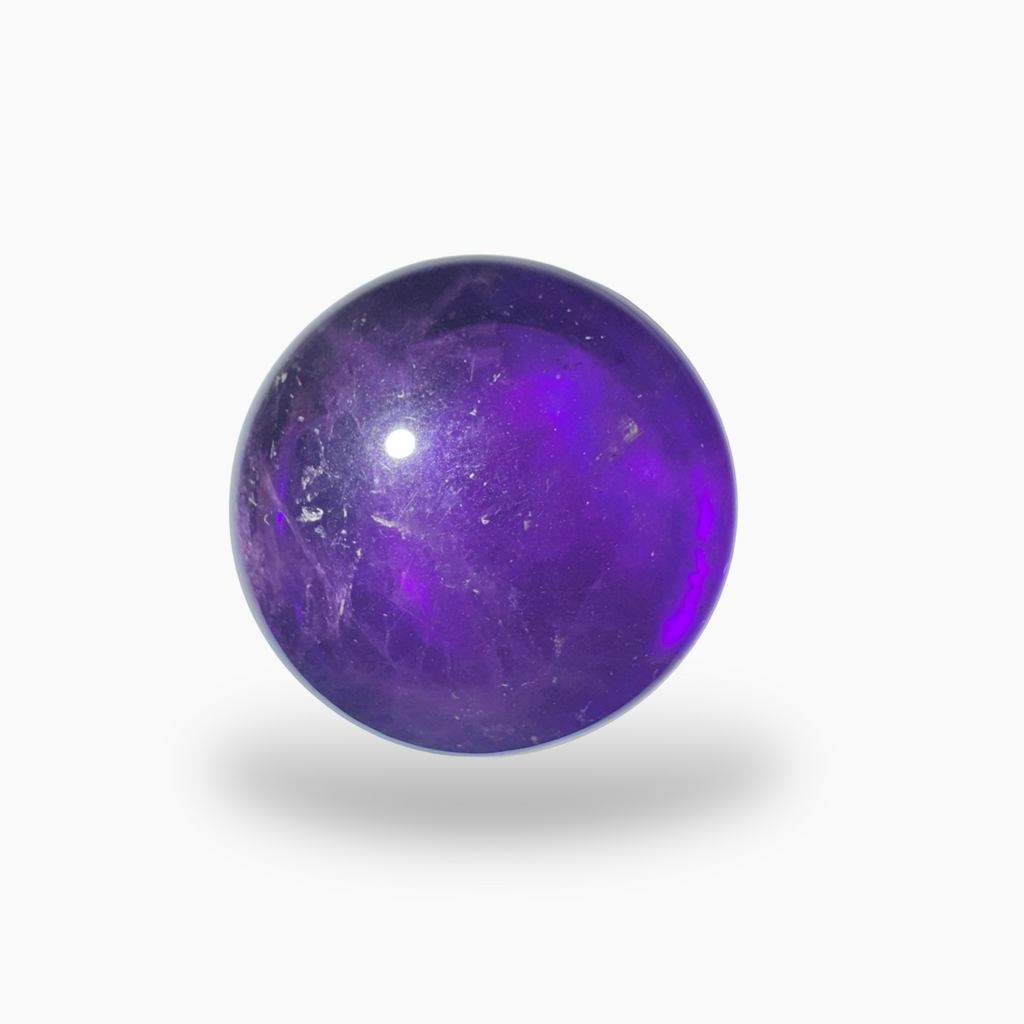 Natural Purple Amethyst Round Cabochon 78.4 Carats 26X26mm