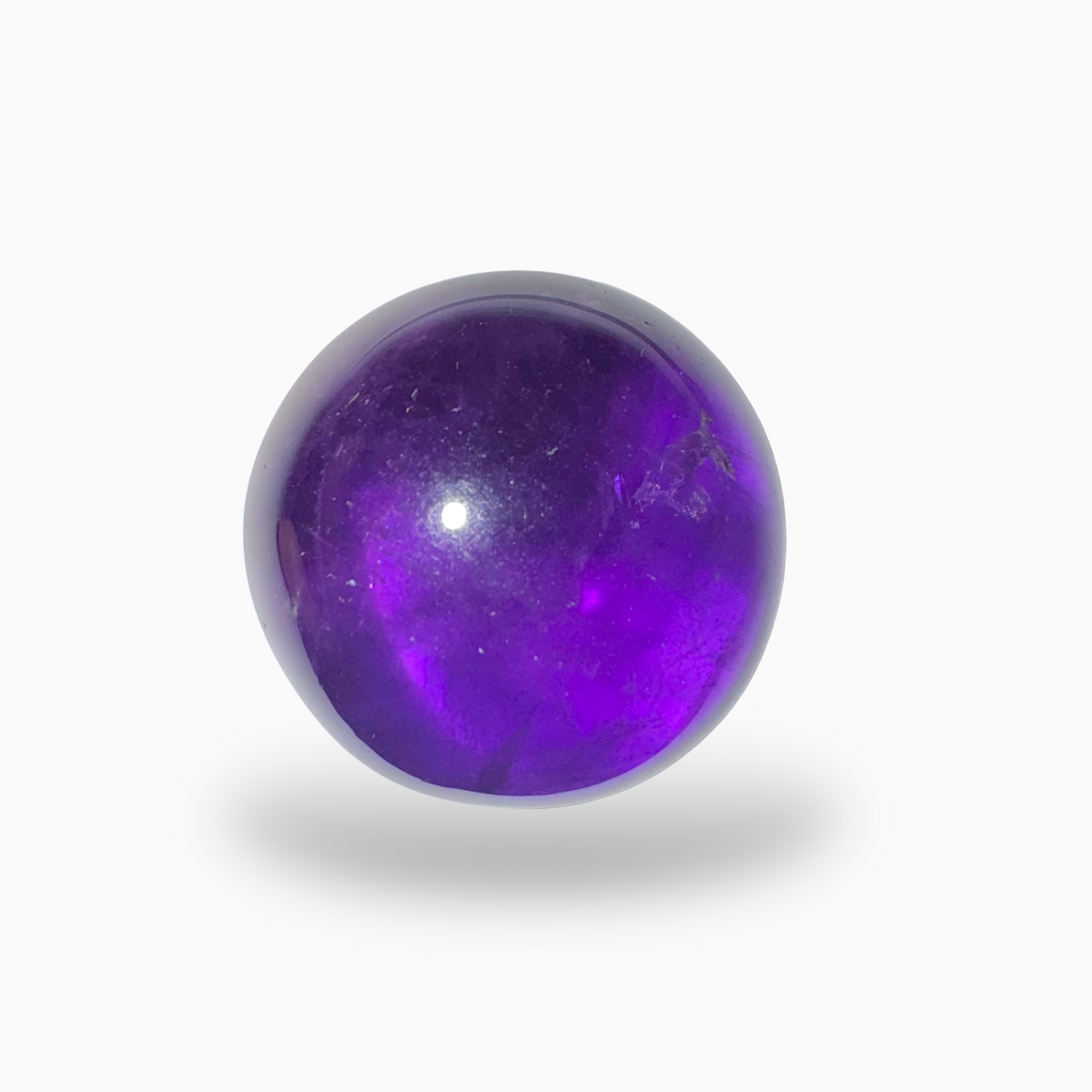 Natural Purple Amethyst Round Cabochon 78.4 Carats 26X26mm