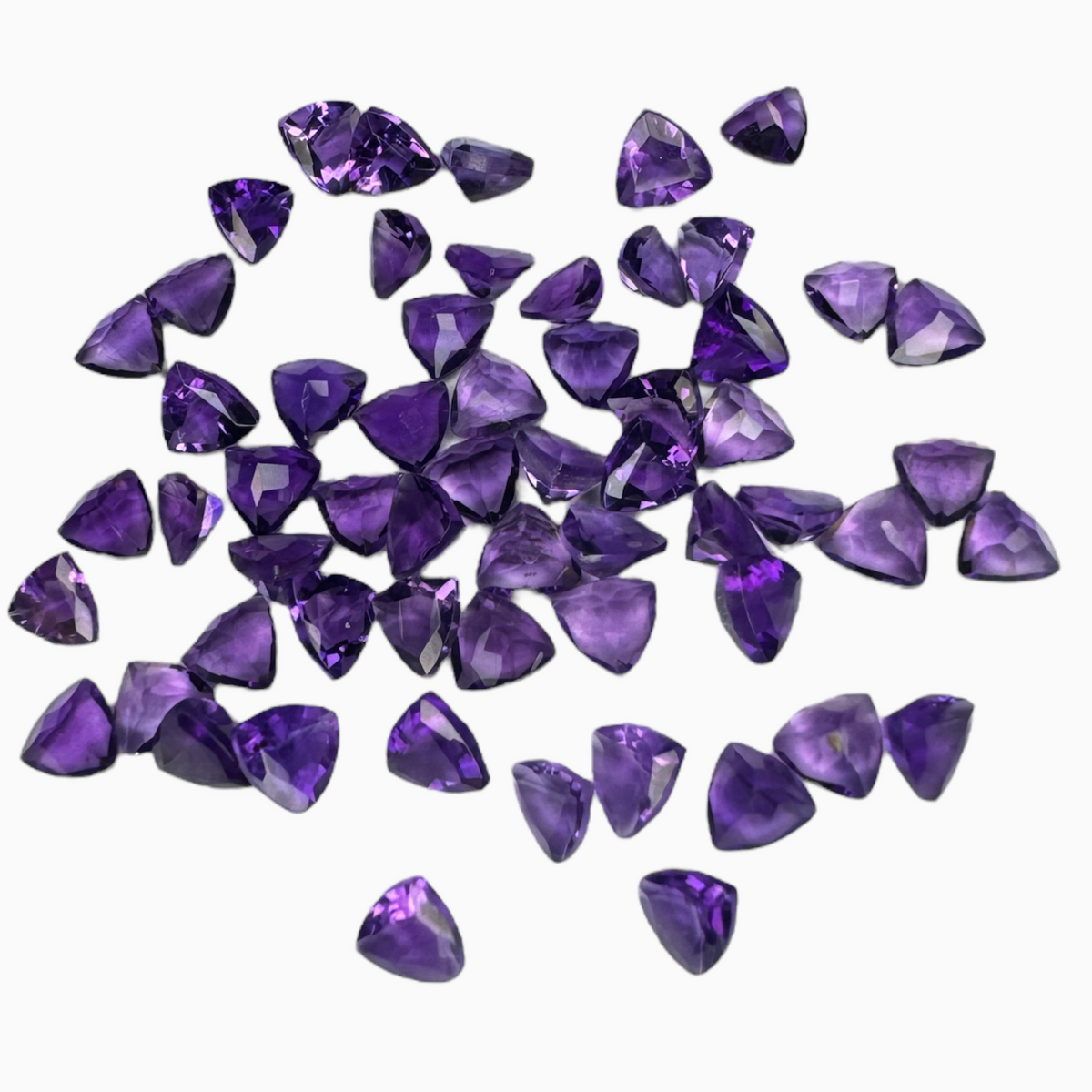 Buy 100% Natural Amethyst Trilliant 0.15 Carats 4 mm