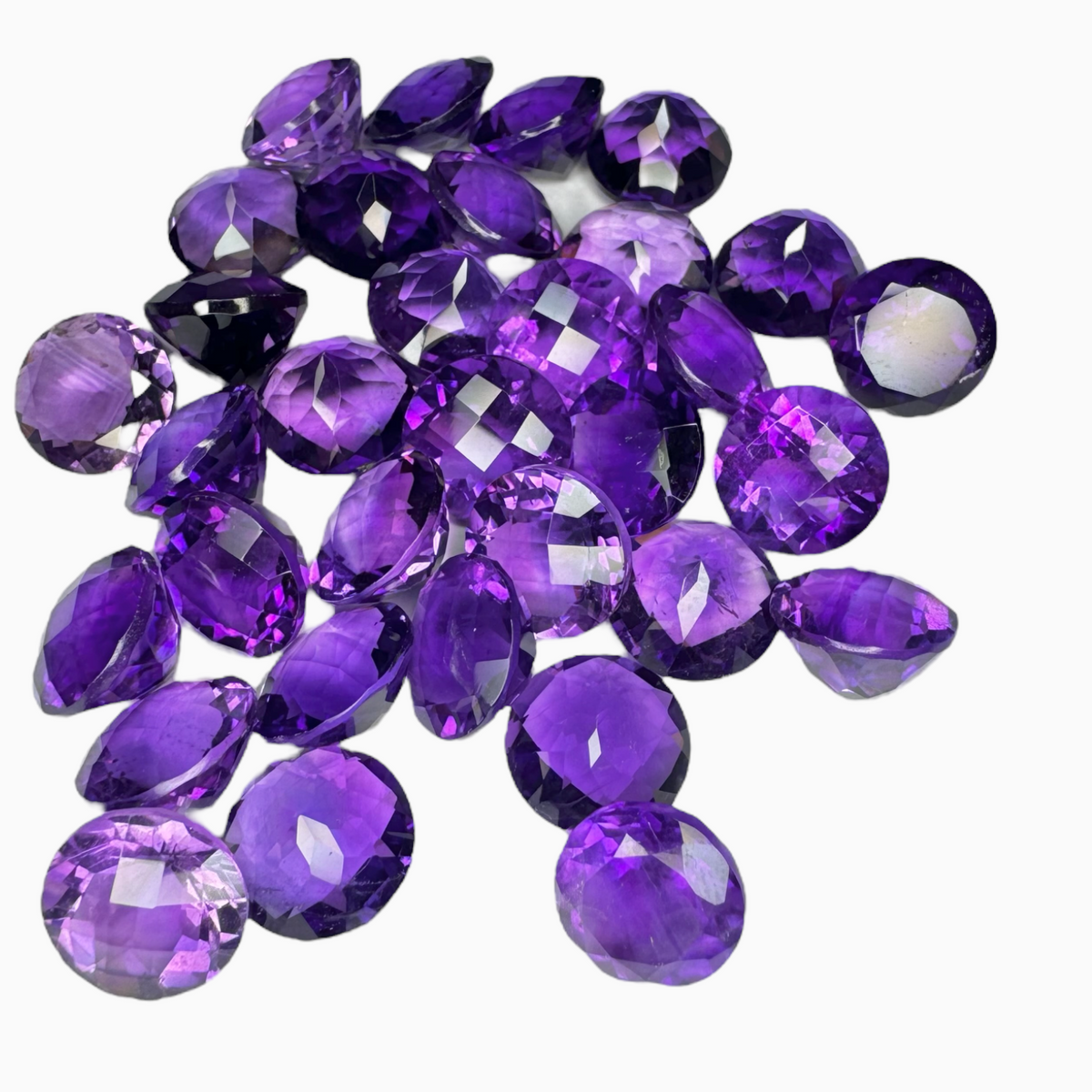 Natural Purple Amethyst Round Shape 3.34 Carats 10X10mm