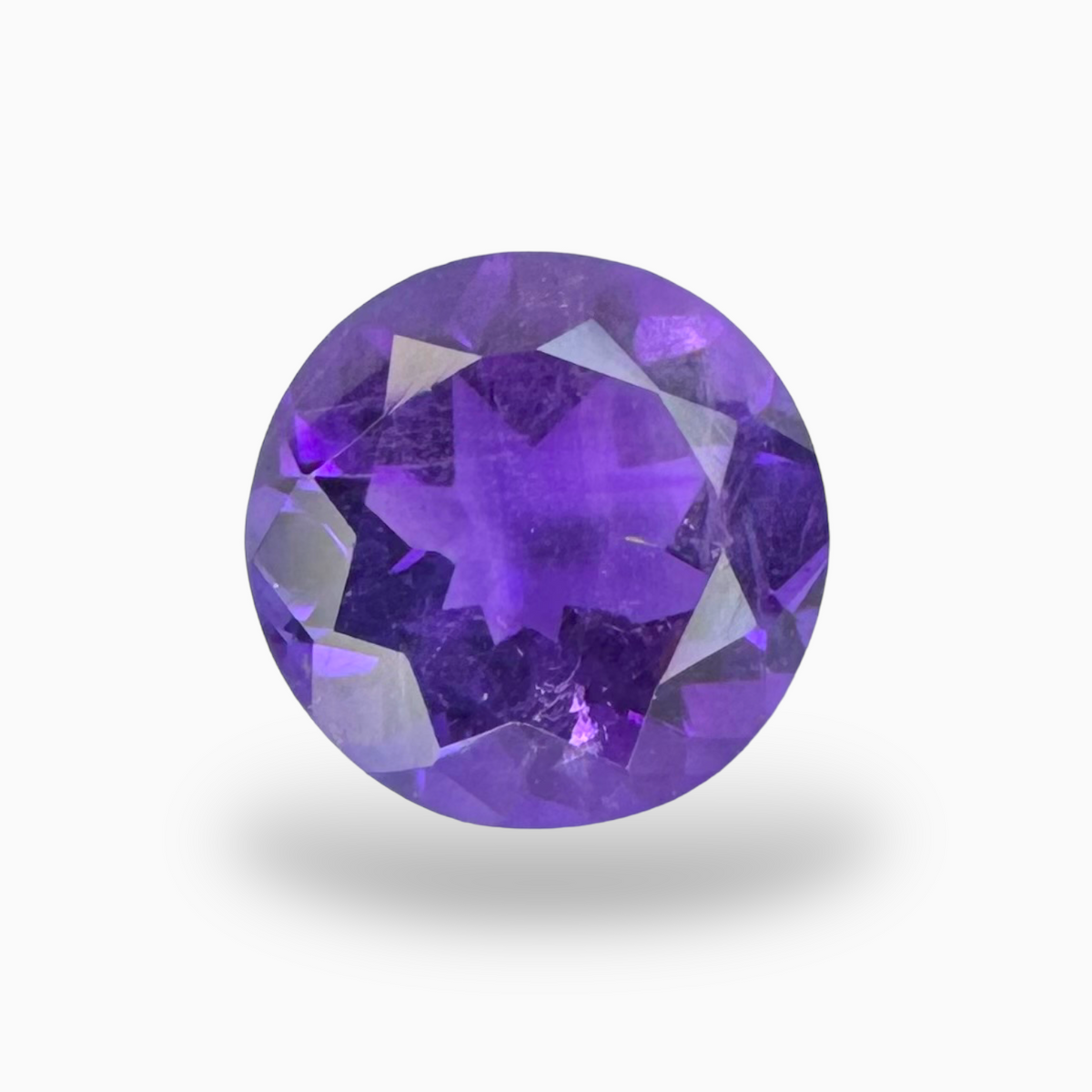 Natural Purple Amethyst Round Shape 3.34 Carats 10X10mm