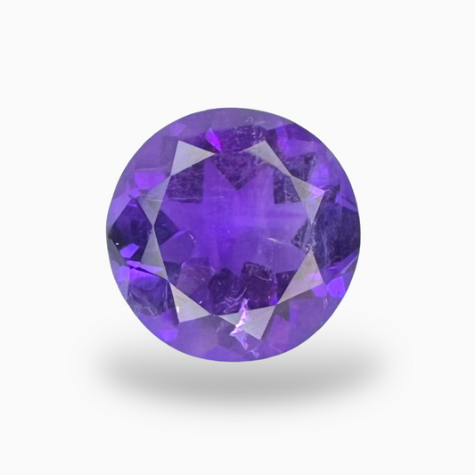 Natural Purple Amethyst Round Shape 3.34 Carats 10X10mm