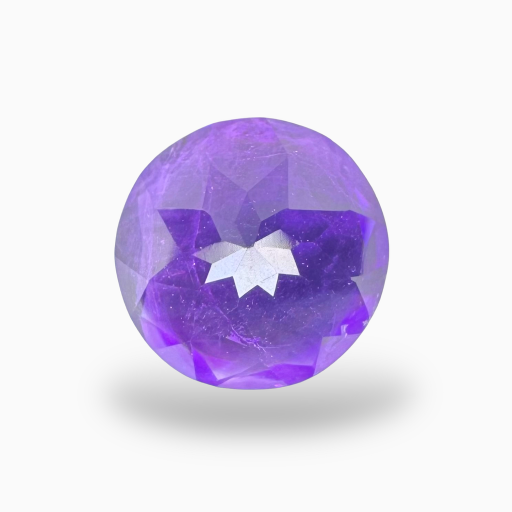 Natural Purple Amethyst Round Shape 3.34 Carats 10X10mm