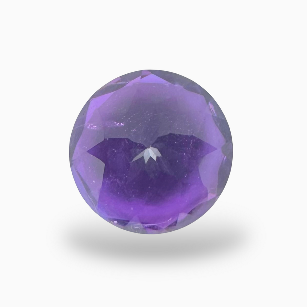 Natural Purple Amethyst Round Shape 4.13 Carat 11X11mm