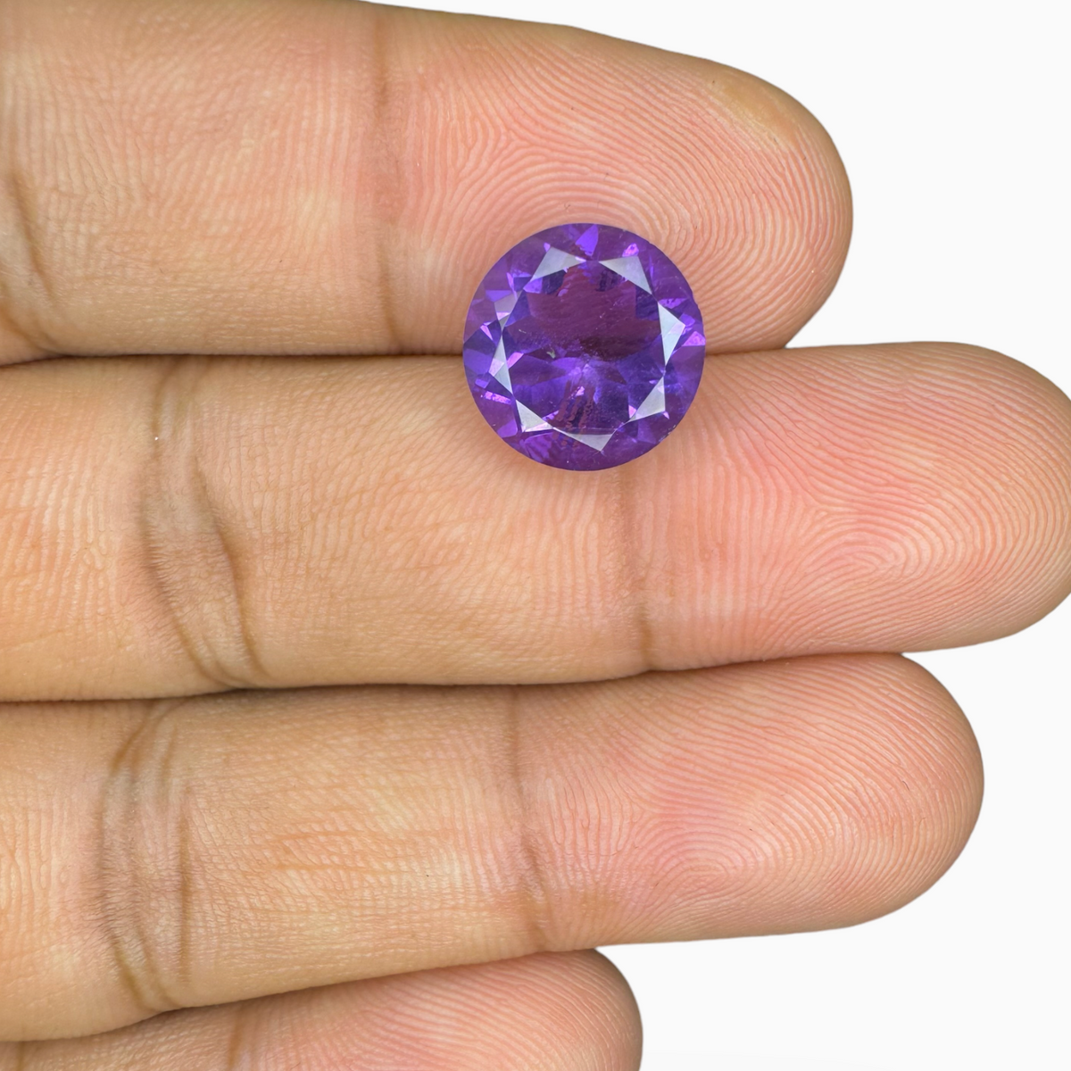 Natural Purple Amethyst Round Shape 4.13 Carat 11X11mm